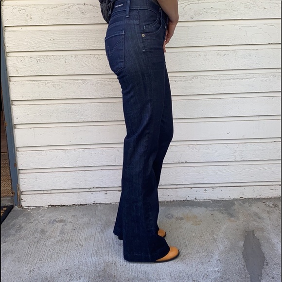 Citizens Of Humanity Dark Denim Hutton Medium Rise Wide Leg Jeans - Picture 3 of 15